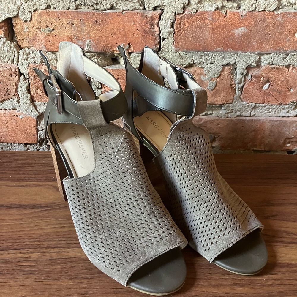 Mark Fisher Open-Toe Heels, Size 9m - Barely Worn - image 1